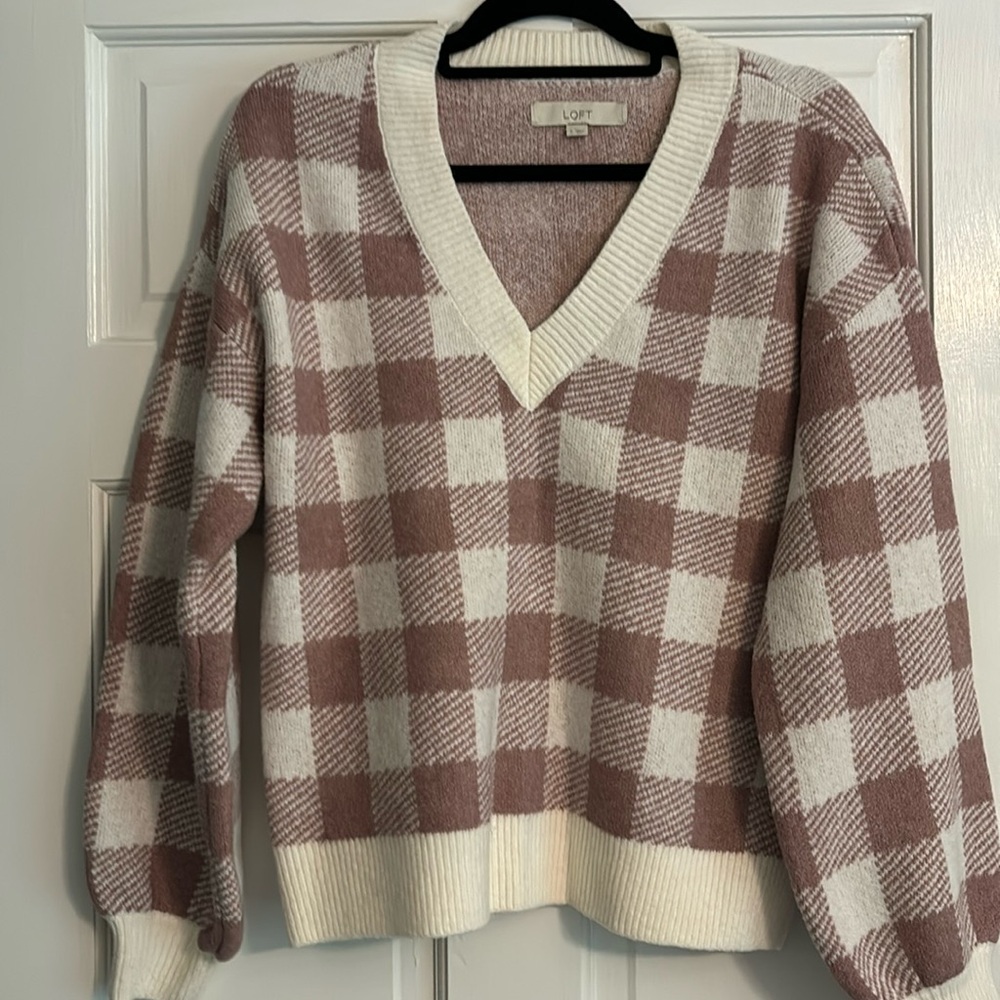 Loft plaid sweater.